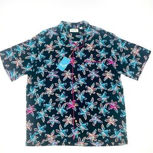 Nwt Round Tree & York Caribbean - Floral Hawaiian Shirt - XL